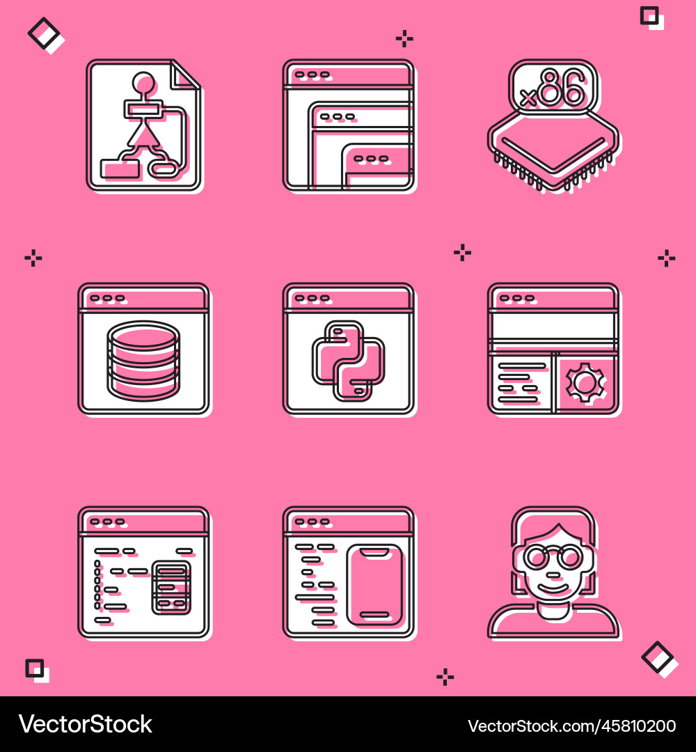 Flowchart Software Prozessor Flowchart Software Prozessor vektorbild