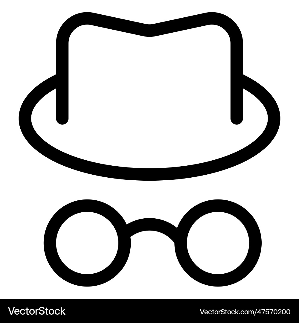 Hacker with head cap and spectacles vector image