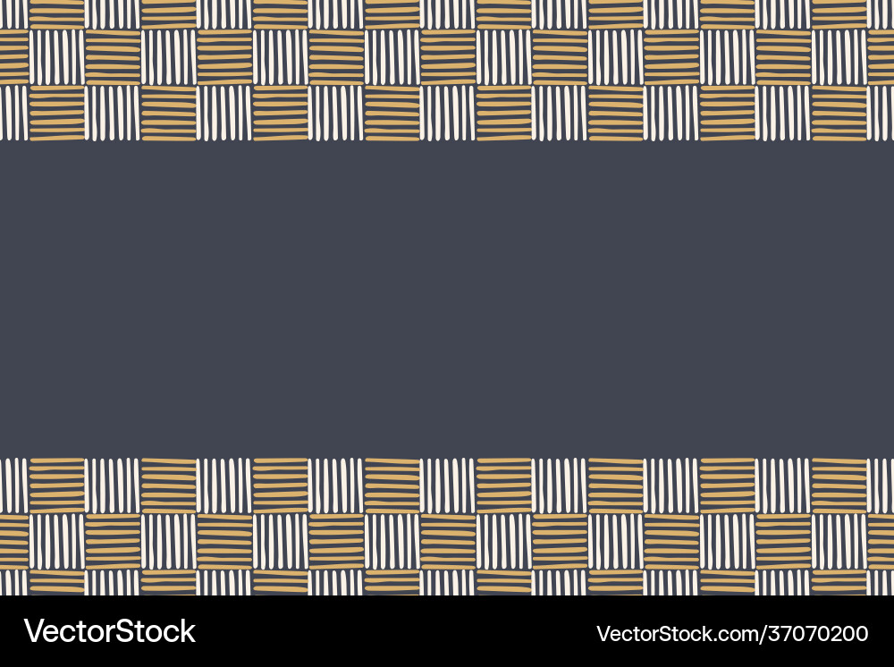 Seamless horizontal border pattern with hand Seamless horizontal border pattern with hand vector image