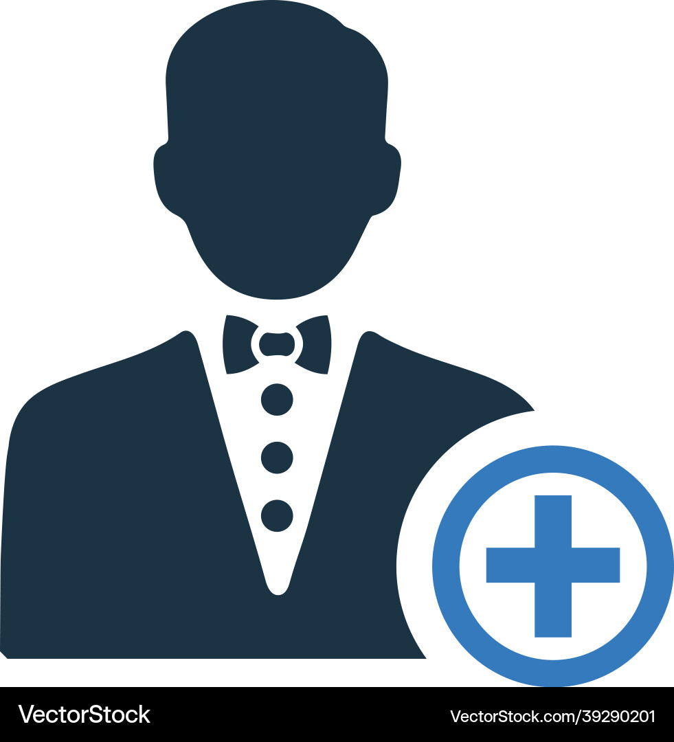 Add user icon simple design vector image