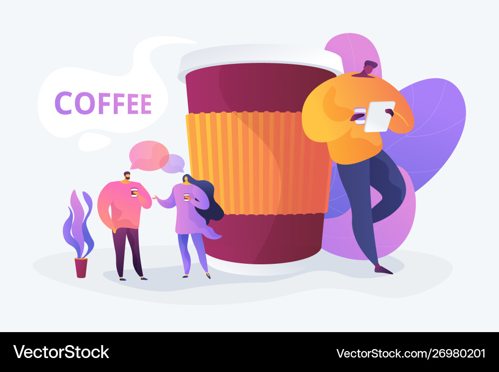 Coffee break concept Coffee break concept vector image