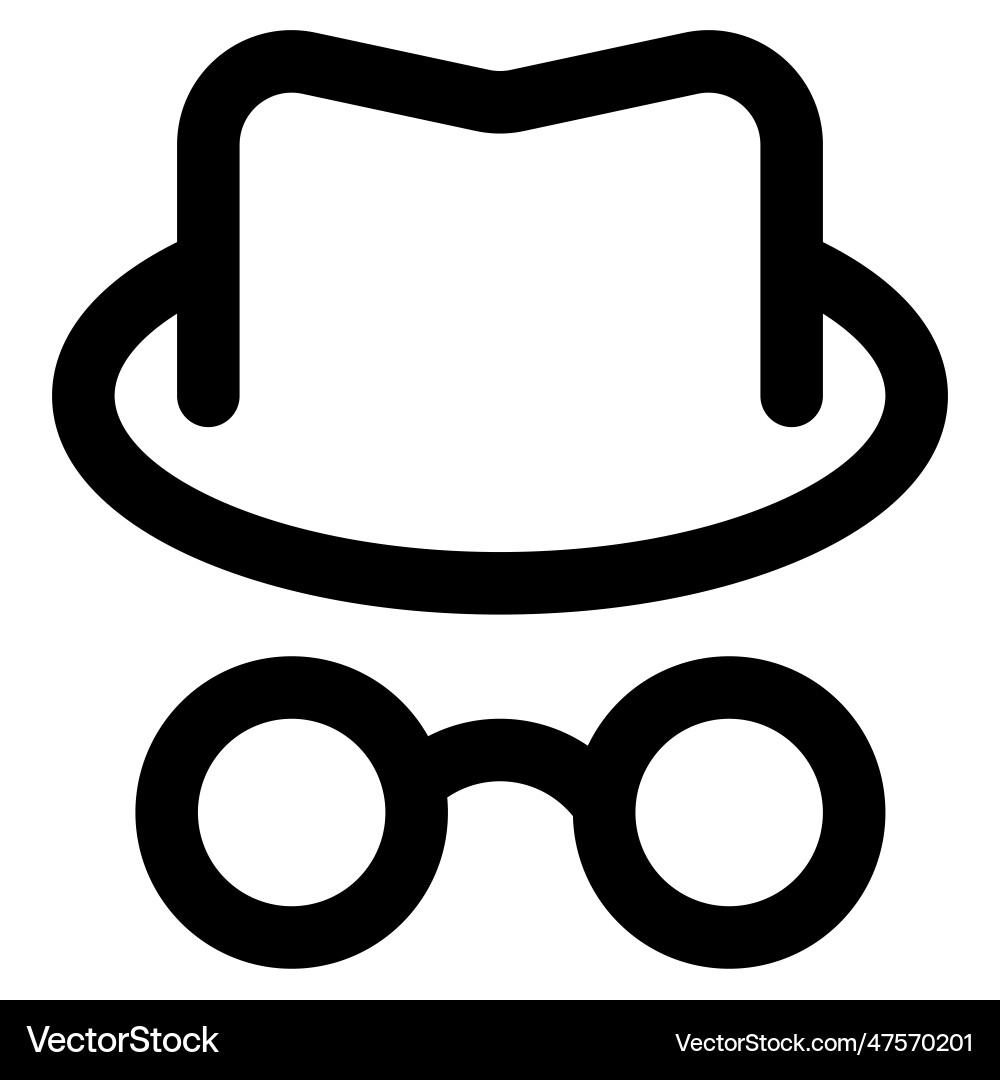 Hacker with head cap and spectacles vector image