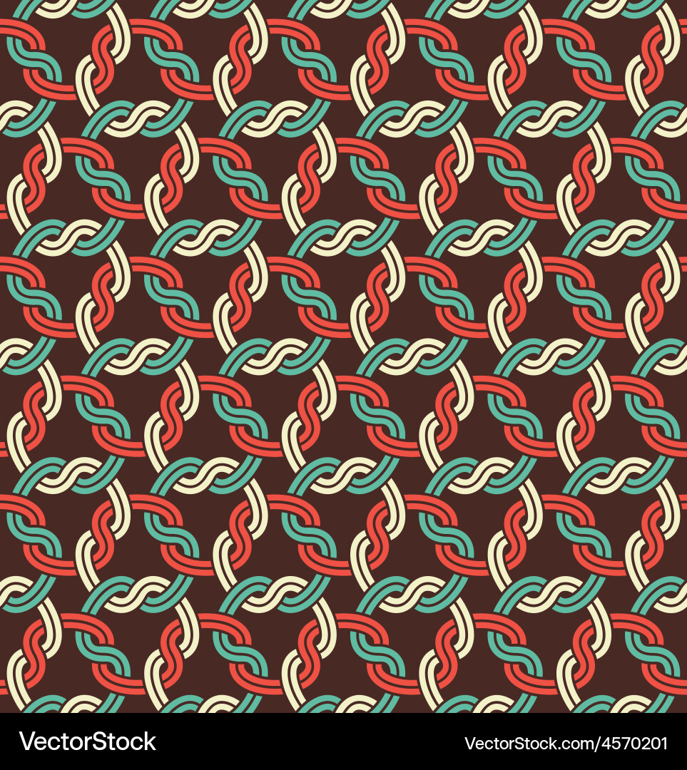 Macrame Chainlink Pattern vector image
