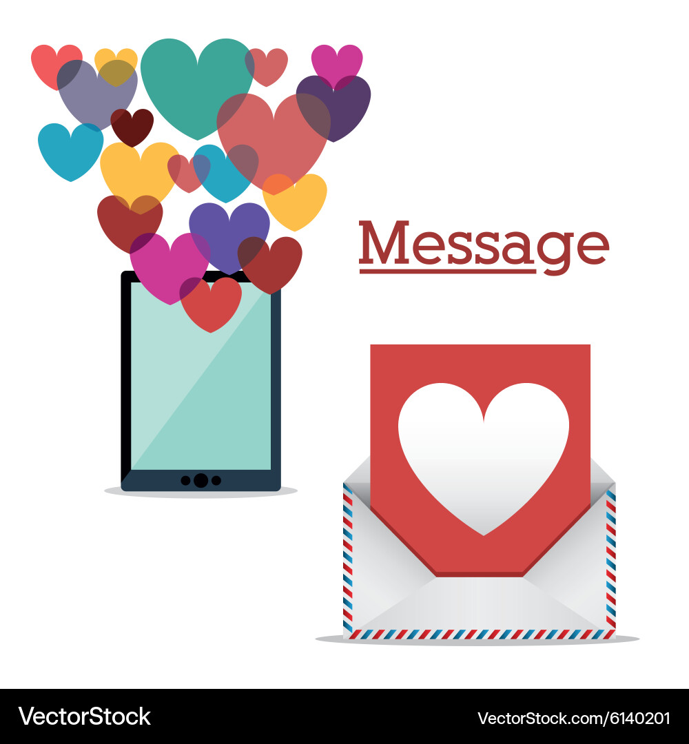 Message design Vector Image