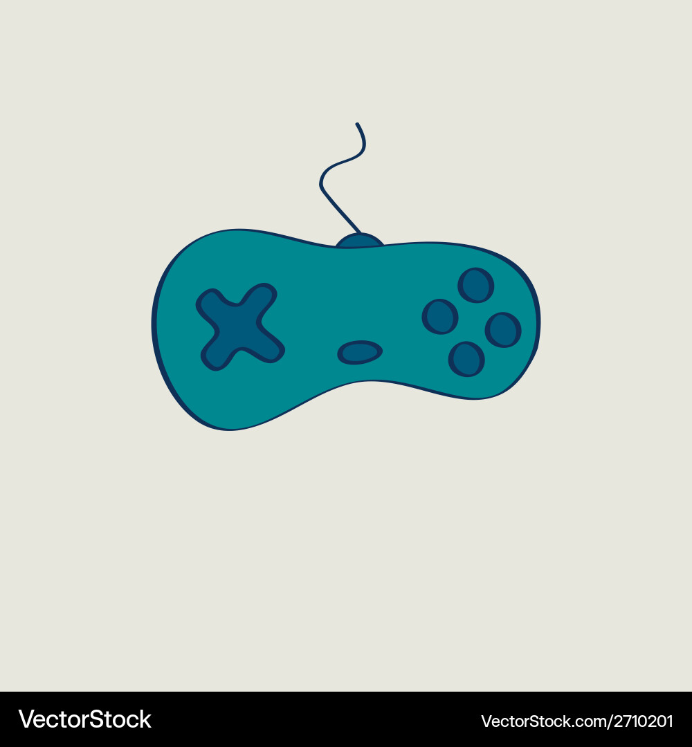 Minimal game controller vector image
