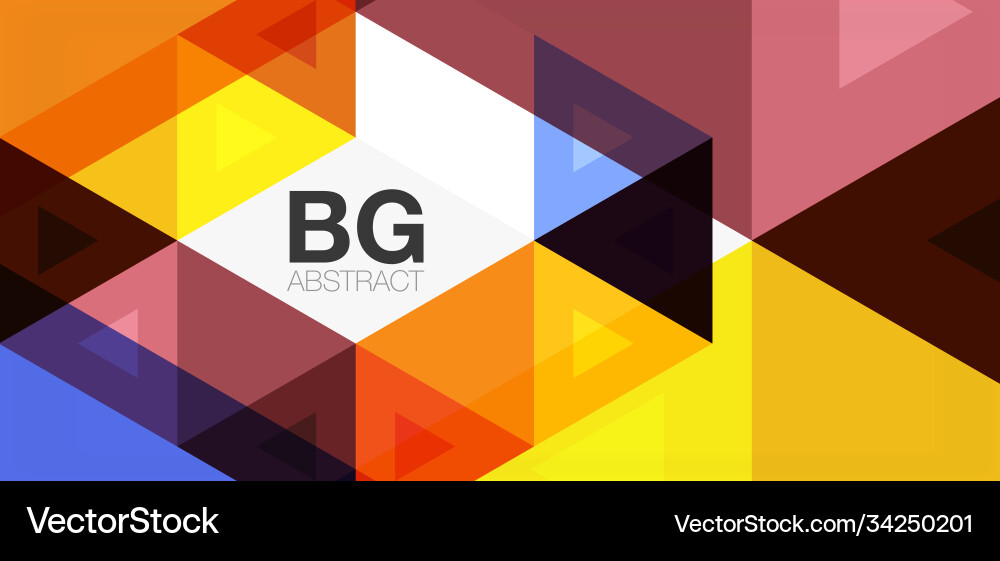 Mosaic triangle pattern abstract background Vector Image