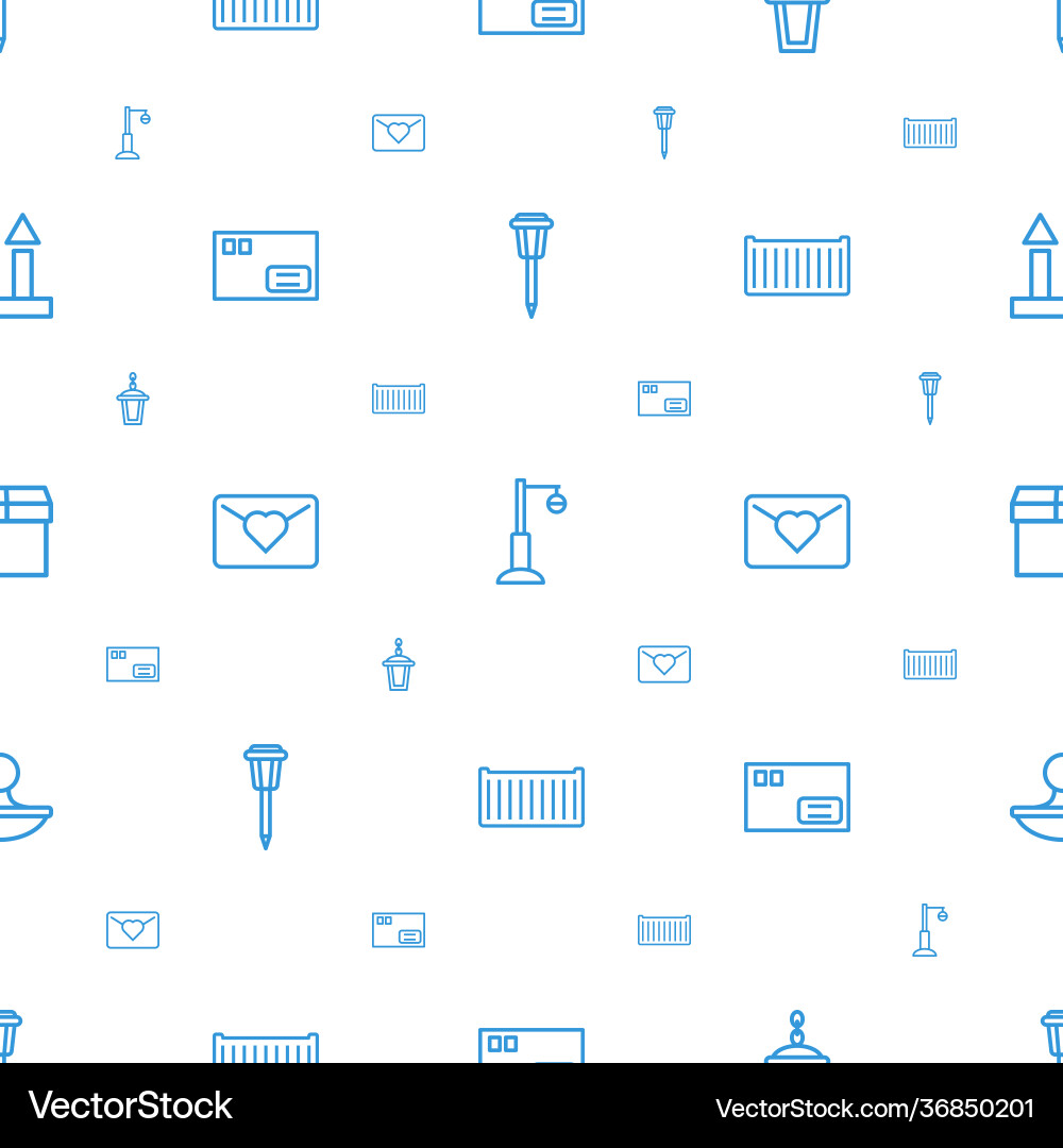 Post icons pattern seamless white background Post icons pattern seamless white background Vector Image