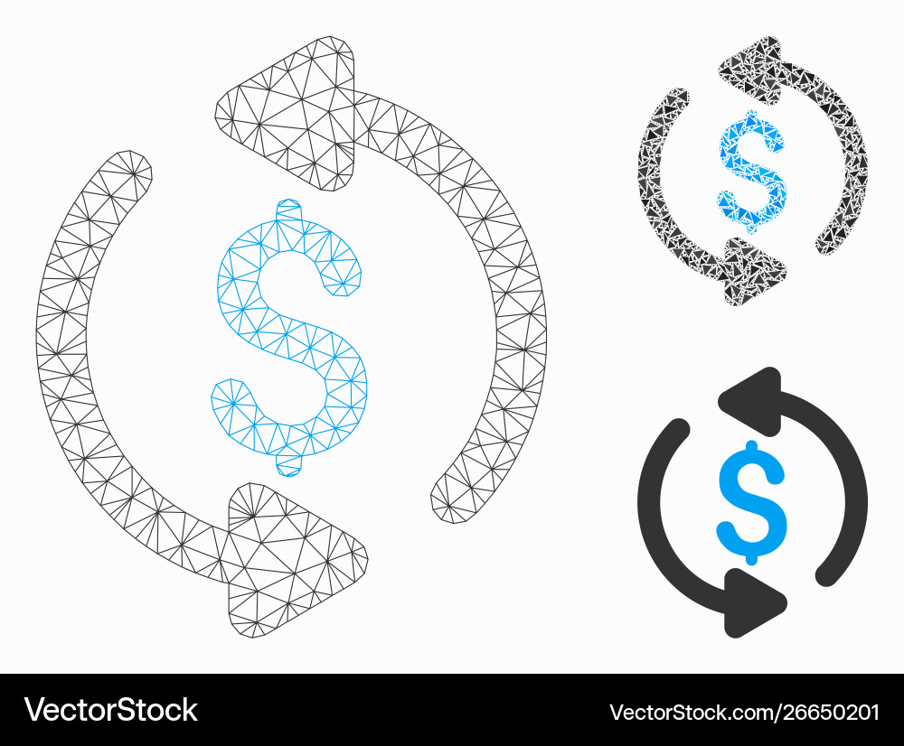 Refresh price mesh network model Vector Image