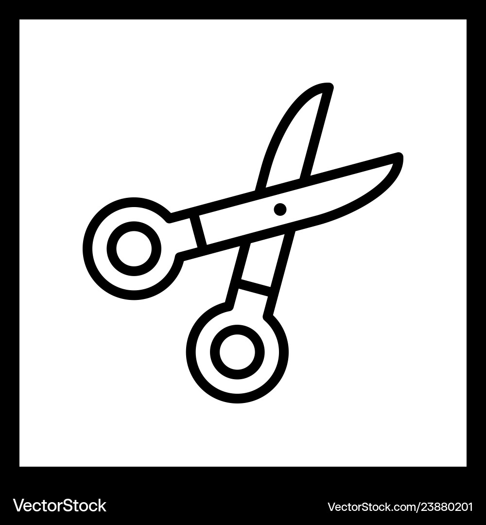 Scissors icon vector image