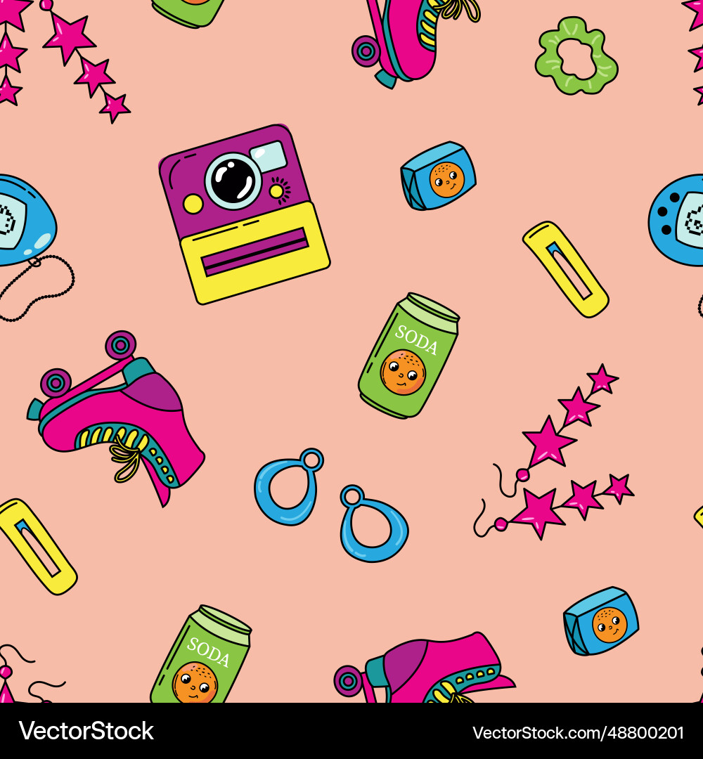 Seamless retro pattern Vector Image