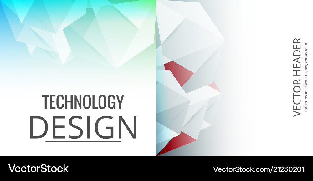Set of abstract background with geometric elements Vector Image