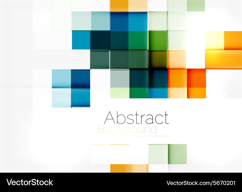 Square shape mosaic pattern design universal Vector Image