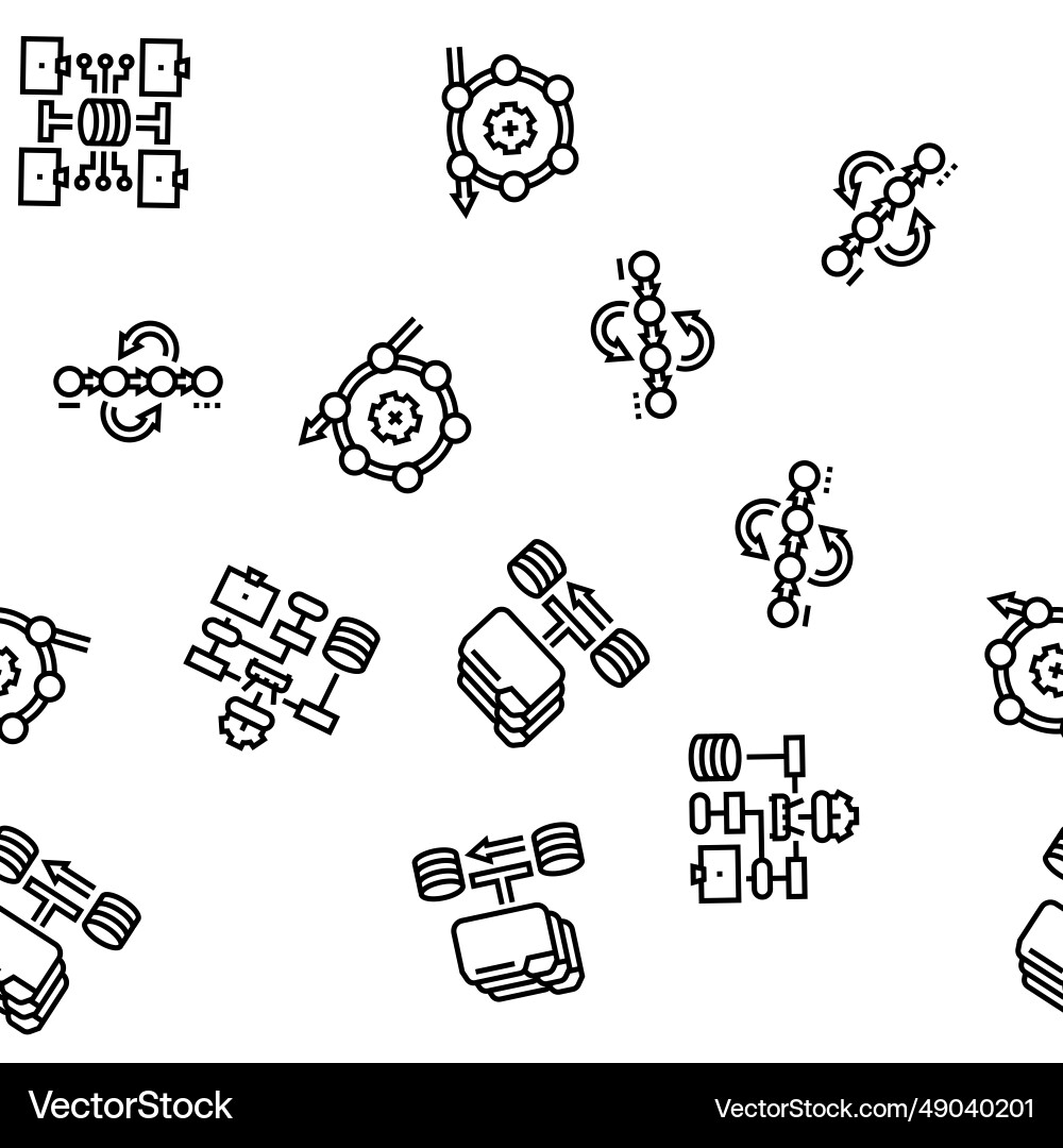 System analyst data seamless pattern System analyst data seamless pattern Vector Image