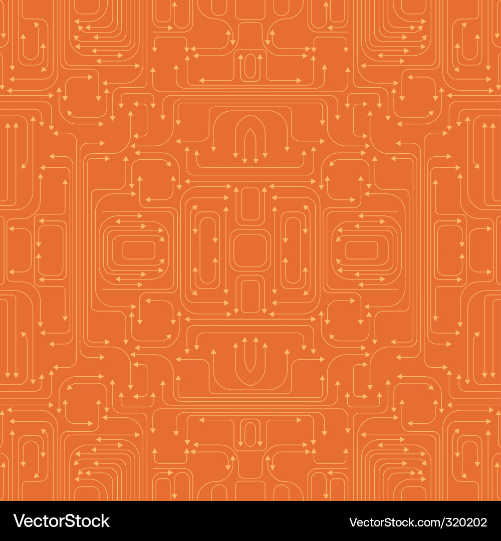 Circuit Board Pattern Vector Image