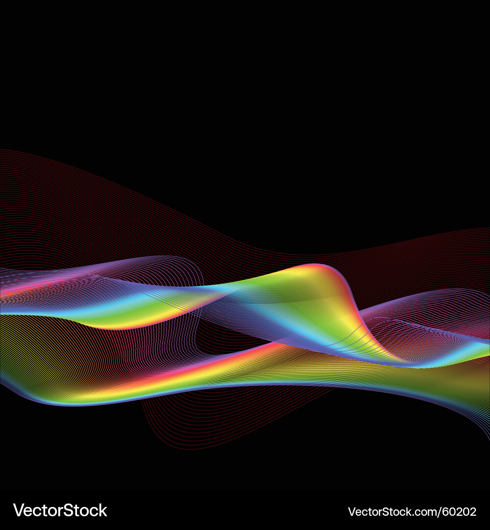 Dynamic Color Lines Vector Image