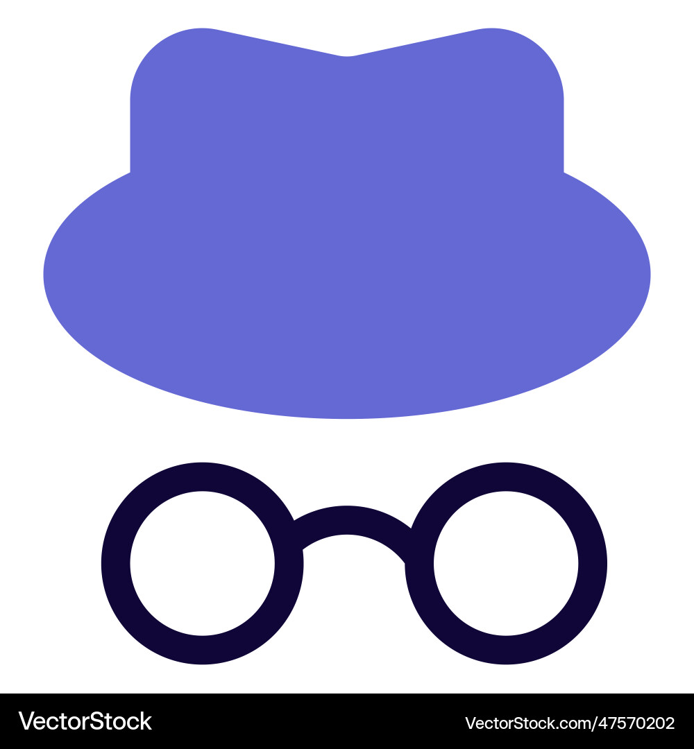 Hacker with head cap and spectacles vector image