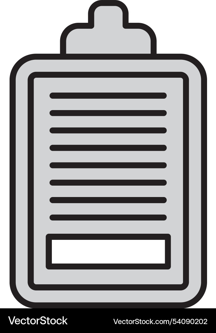 Task line filled icon design vector image
