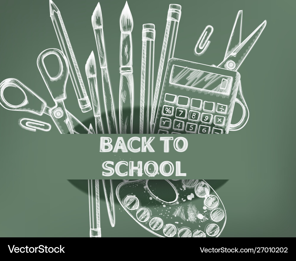Zurück zu Schulbanner Angebot Zurück zu Schulbanner Angebot vektorbild