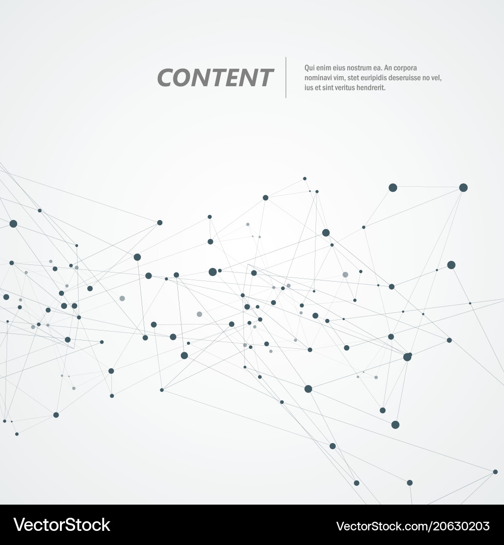 Abstract Connection Network vector image