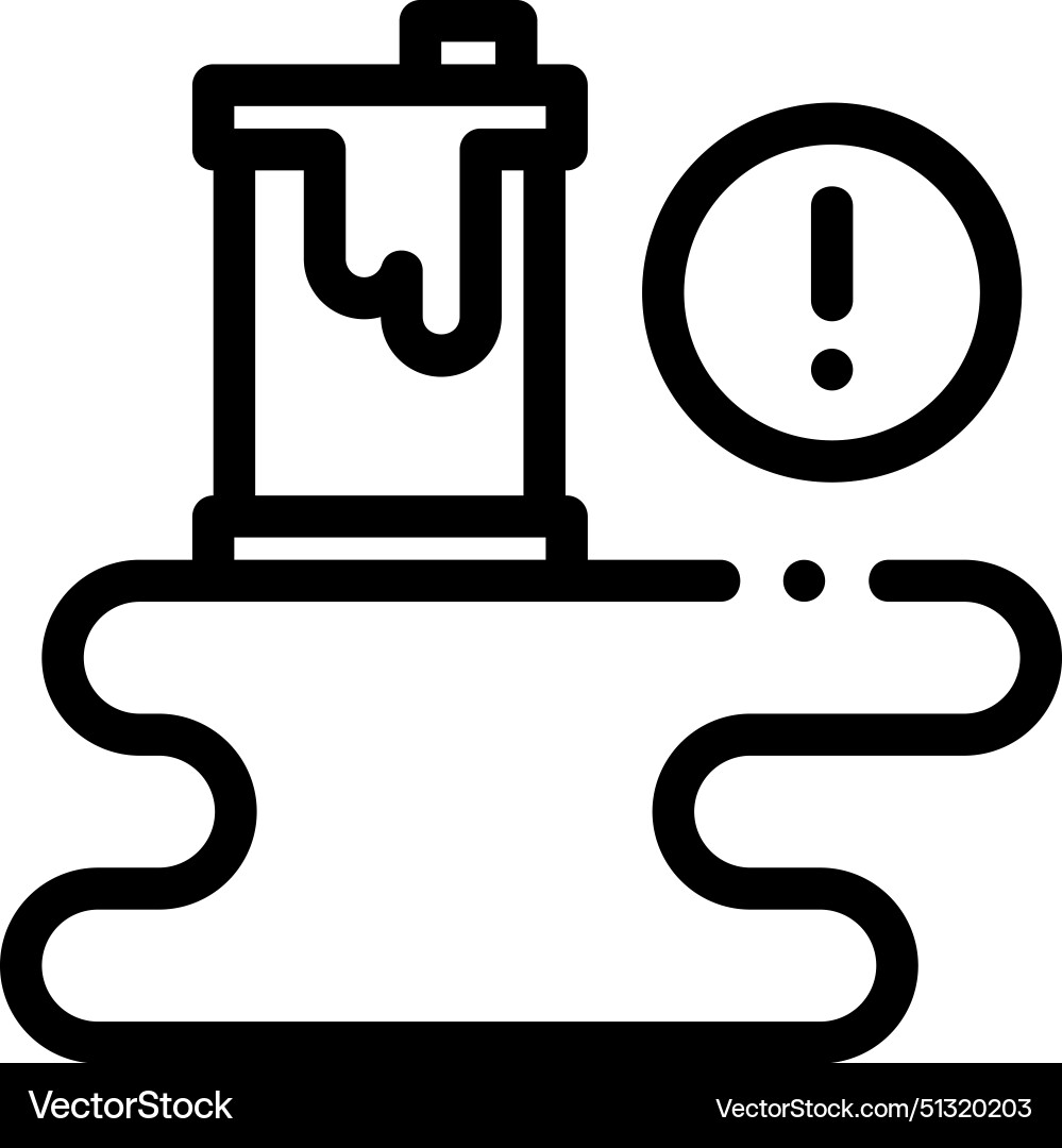 Alert icon thin linear style design isolated Alert icon thin linear style design isolated Vector Image