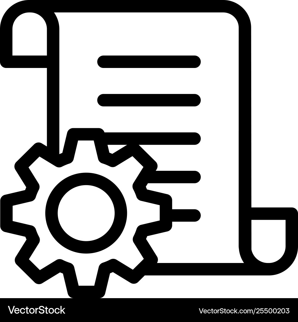 Document setting Vector Image