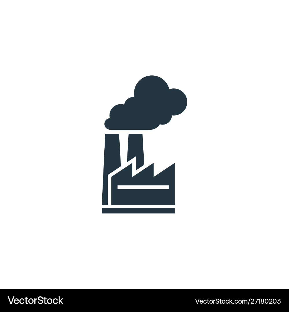 Factory icon simple element for web vector image
