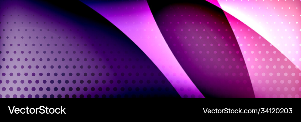Fluid gradient neon color waves abstract Vector Image
