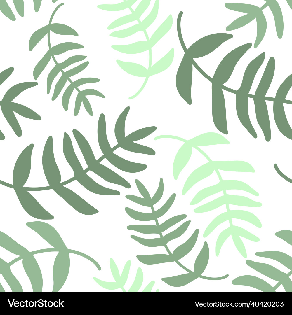 Greenery seamless pattern Greenery seamless pattern Vector Image