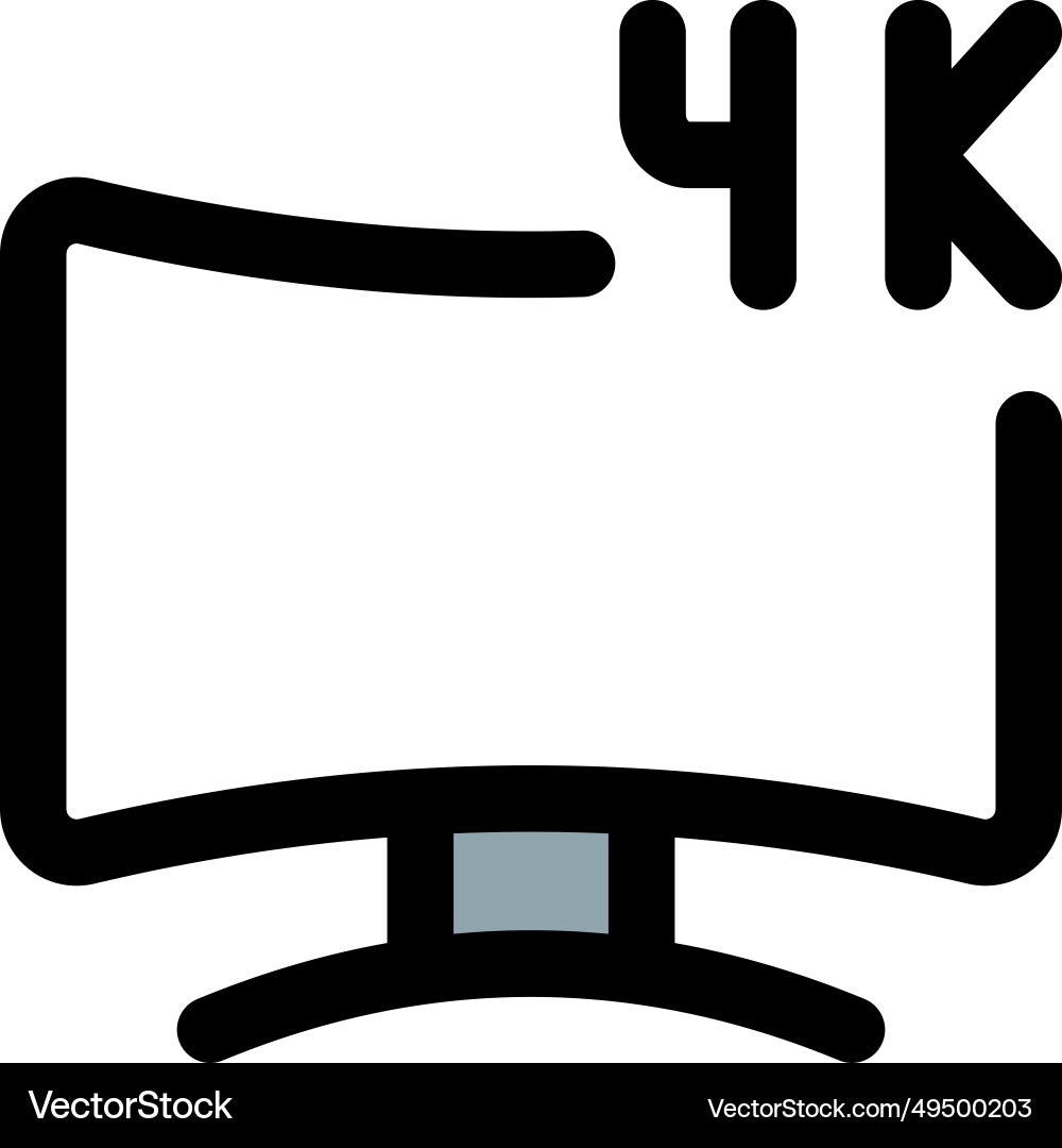 High-resolution display for clear visuals vector image