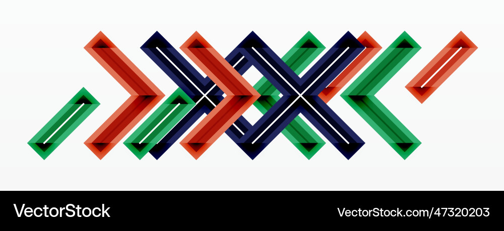 Minimal geometric background cross line design Minimal geometric background cross line design vector image