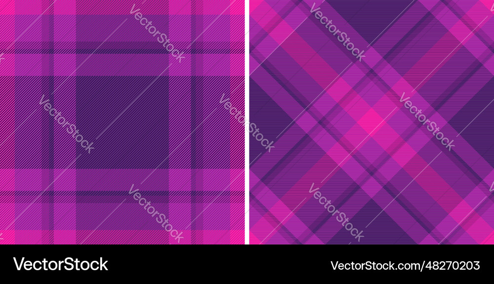 Texture fabric seamless of check pattern textile vector image