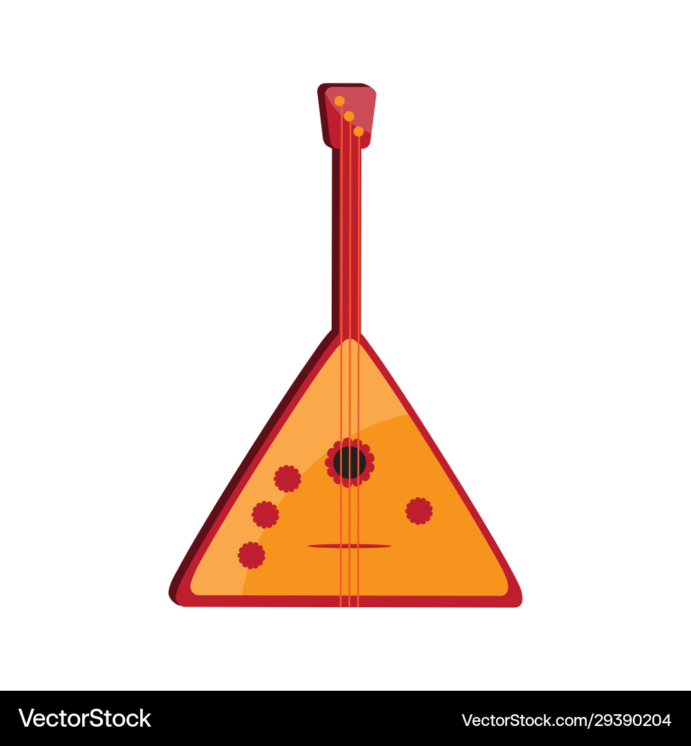 Balalaika russian retro national traditional Balalaika russian retro national traditional vector image