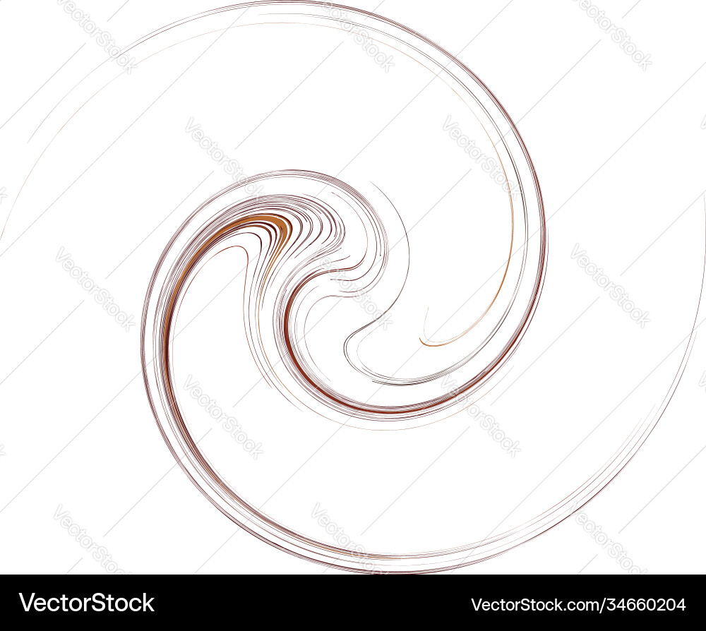Curve rotated volute helix shape colorful spiral Vector Image