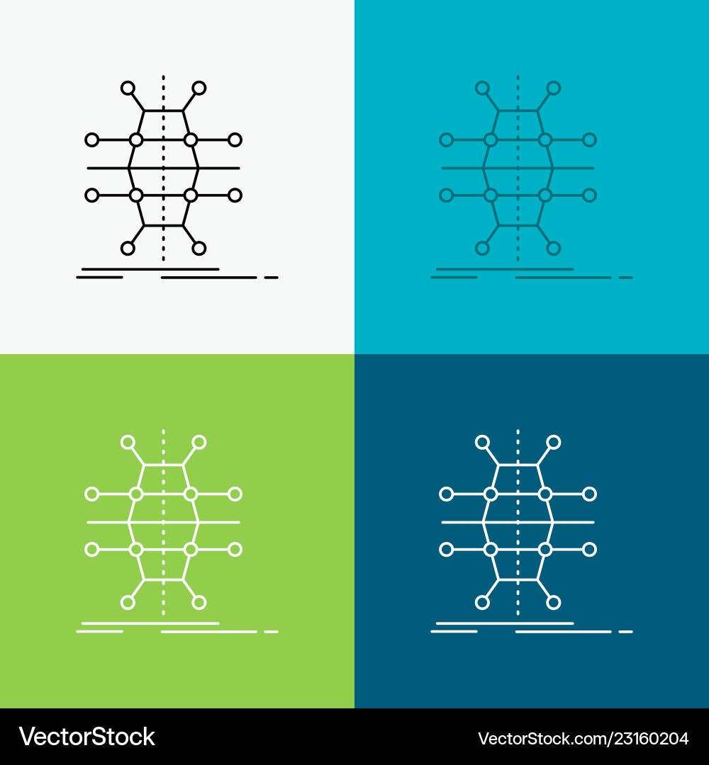 Distribution grid infrastructure network smart Distribution grid infrastructure network smart vector image