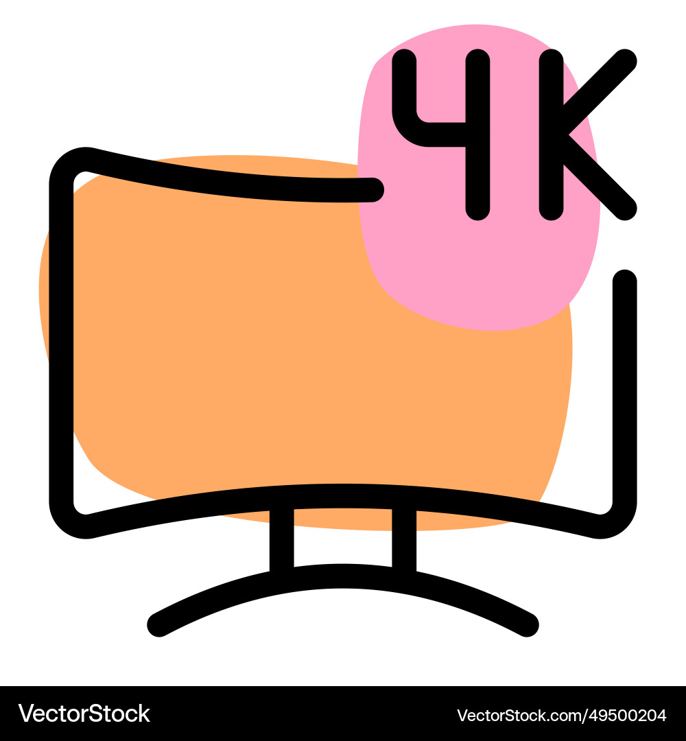 High-resolution display for clear visuals vector image