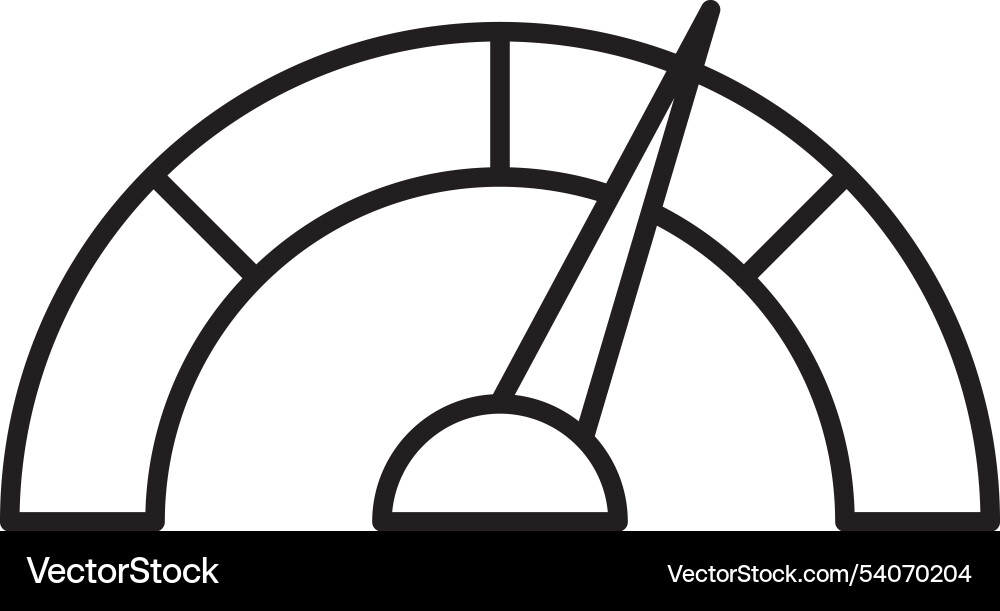 Performance line icon design Vector Image