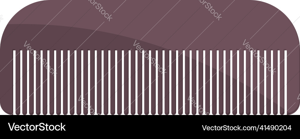 Plastic comb icon cartoon fashion Plastic comb icon cartoon fashion vector image
