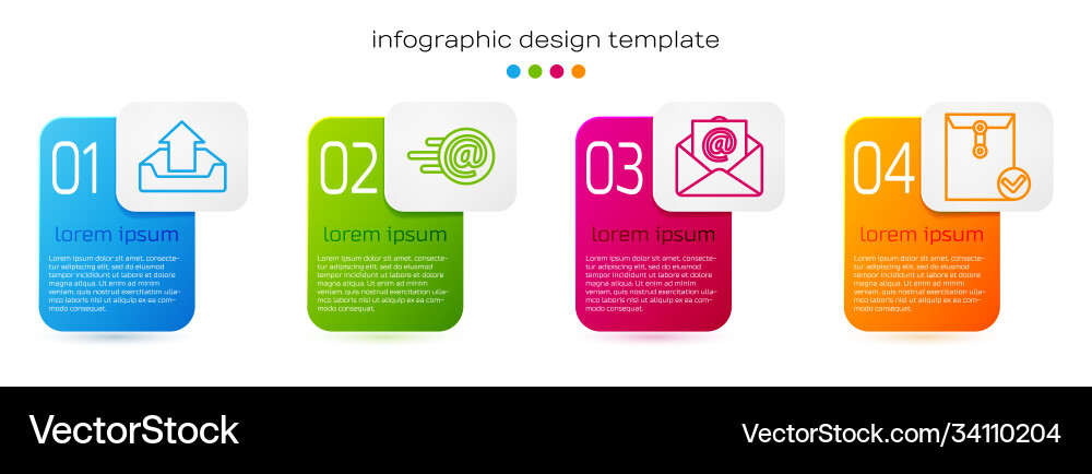 Set line upload inbox mail and e-mail e Set line upload inbox mail and e-mail e vector image