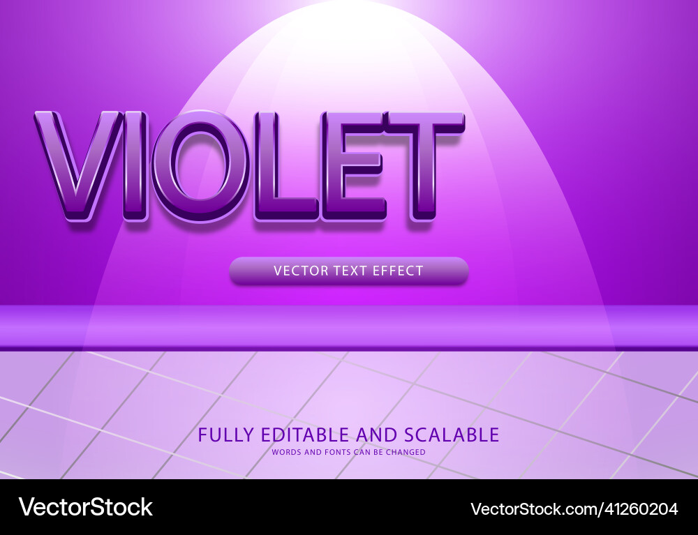 Violet text effect editable eps file Violet text effect editable eps file vector image