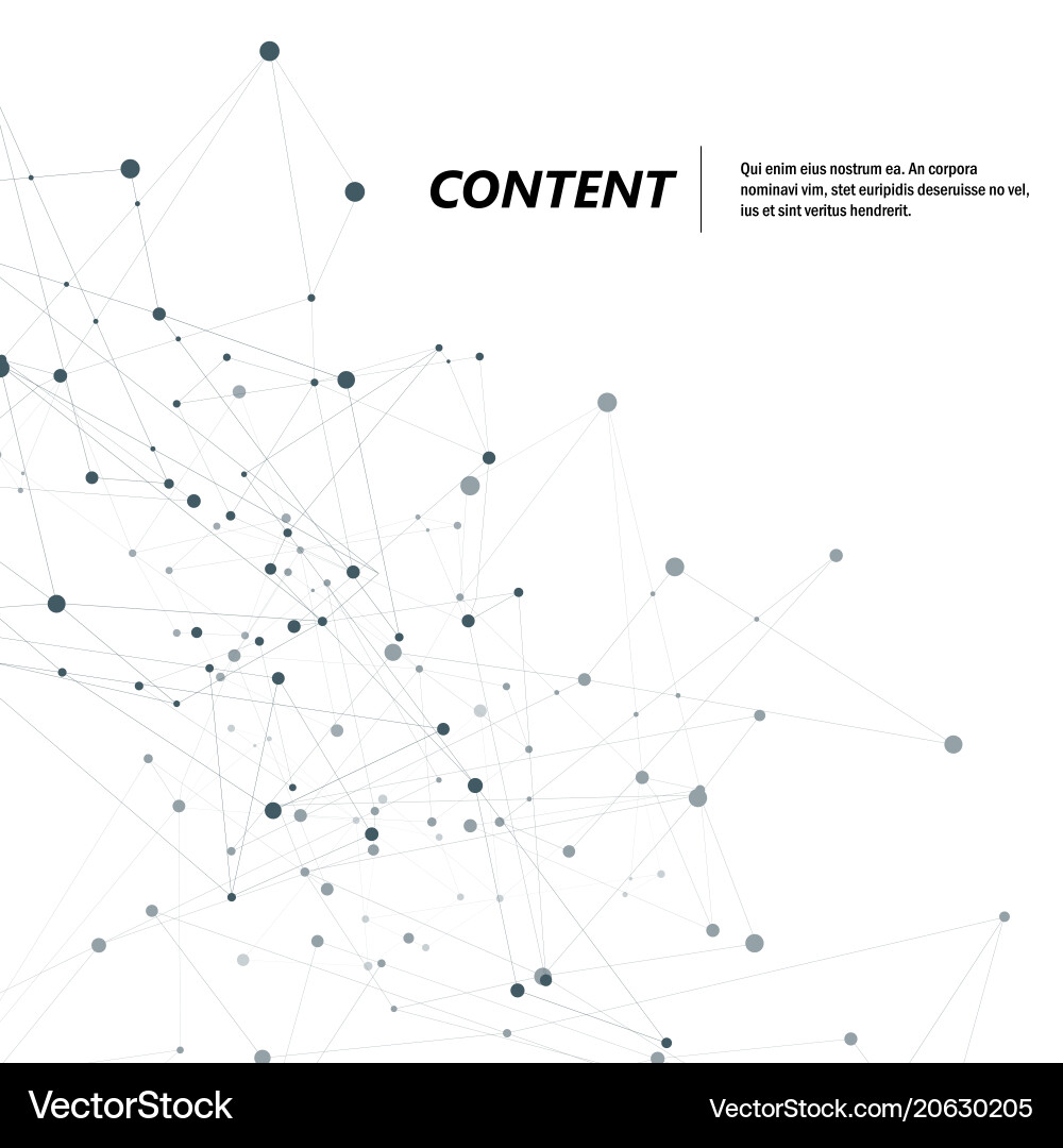 Abstract polygonal with connecting dots and lines Abstract polygonal with connecting dots and lines vector image