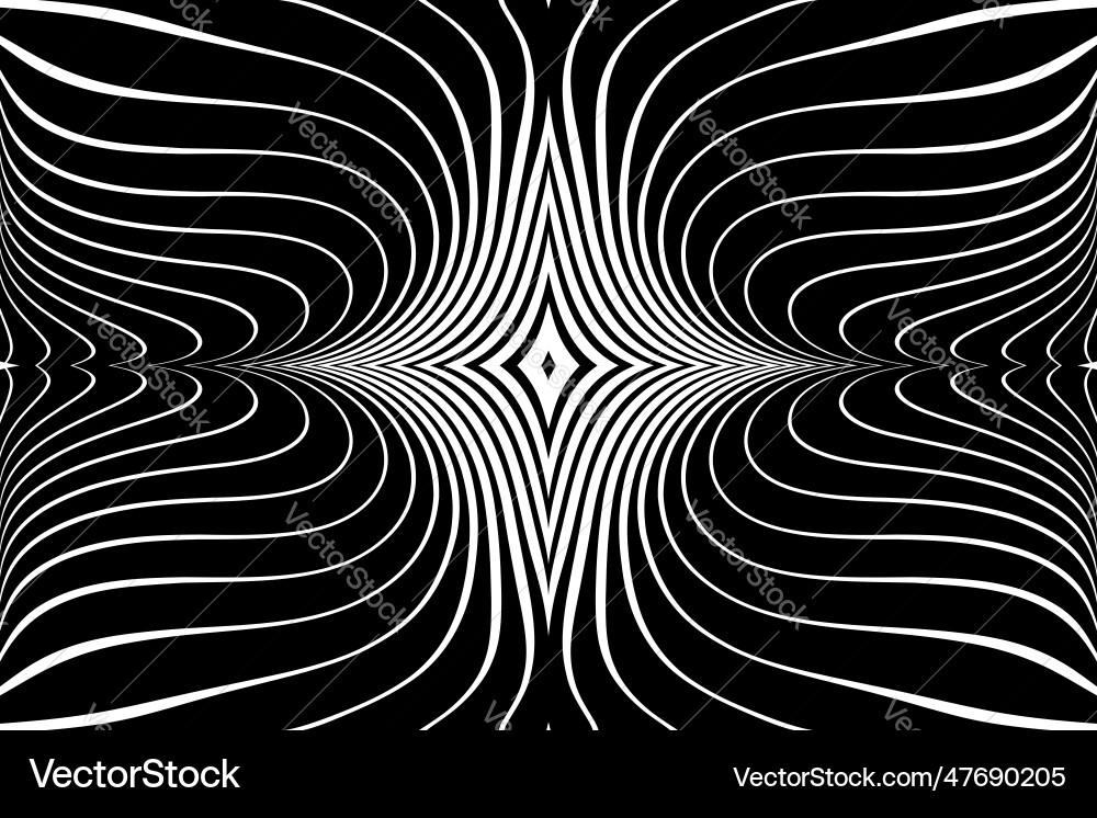 Abstract wavy lines pattern vector image