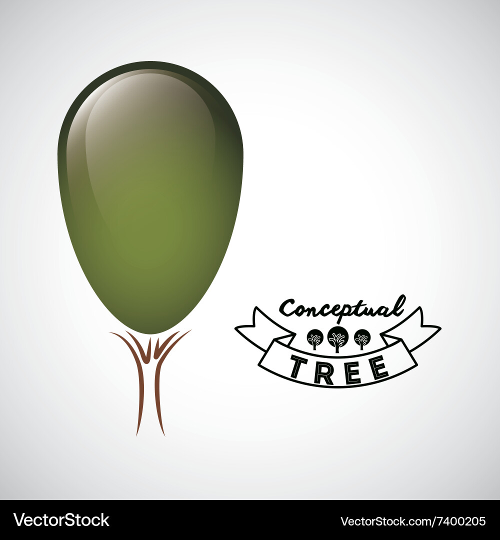 Conceptual tree design vector image