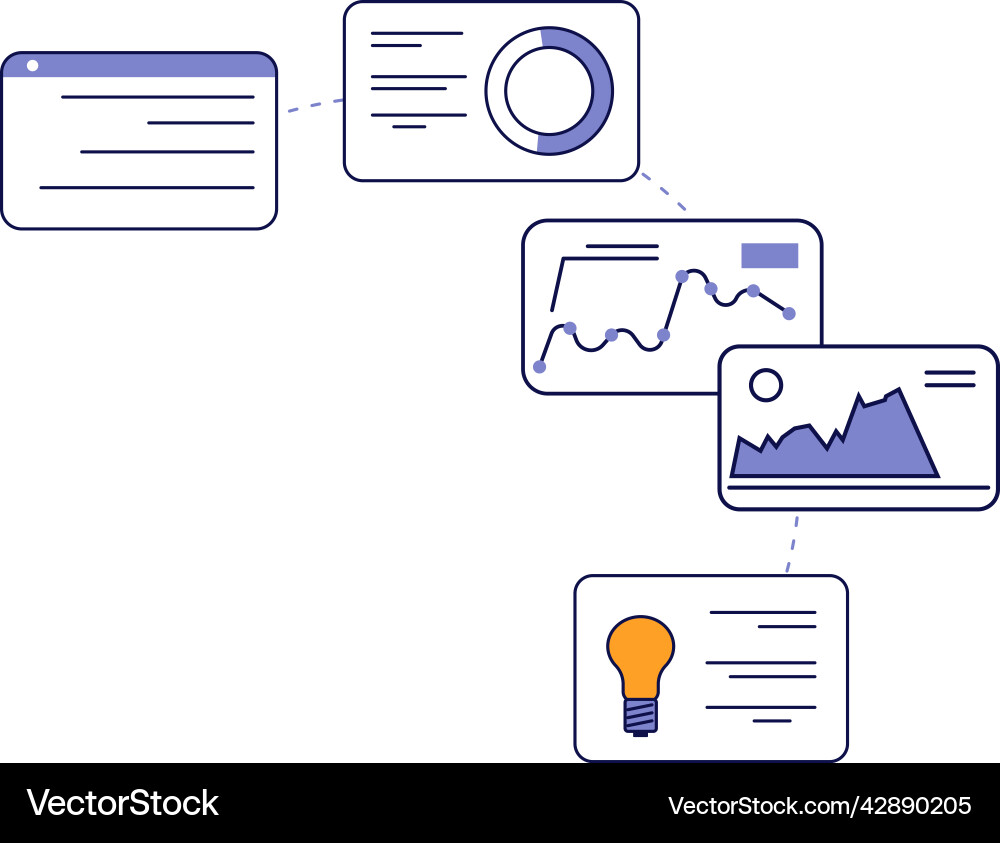 Dashboard ui elements data statistic icons Dashboard ui elements data statistic icons Vector Image