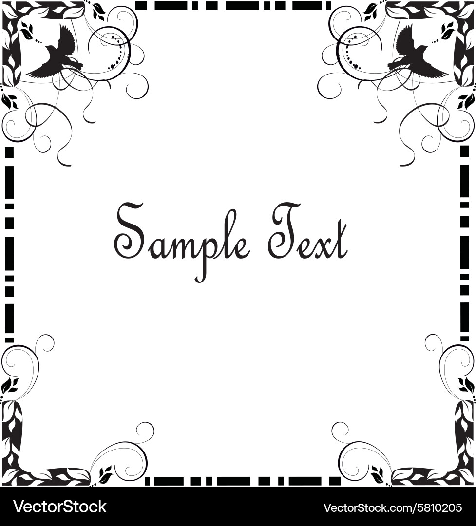 Frame pattern vector image