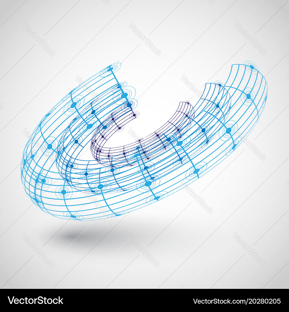 Globe with orbits Vector Image