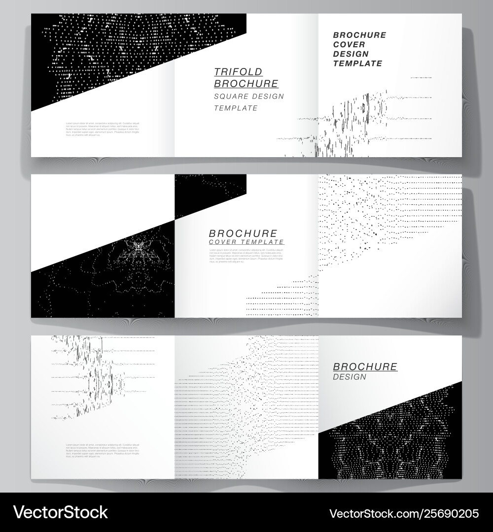 Minimal editable layout square format Vector Image
