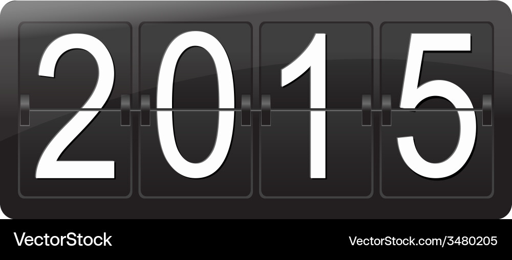 New Year Countdown Timer vector image