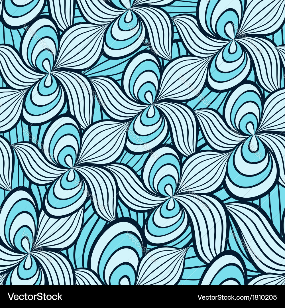 Seamless abstract hand drawn pattern Royalty Free Vector