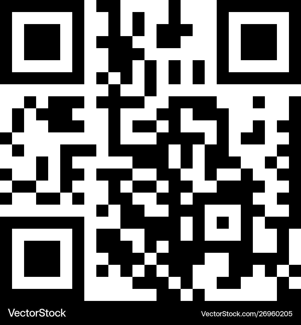 Simple qr code icon for scanning with smartphone Simple qr code icon for scanning with smartphone vector image