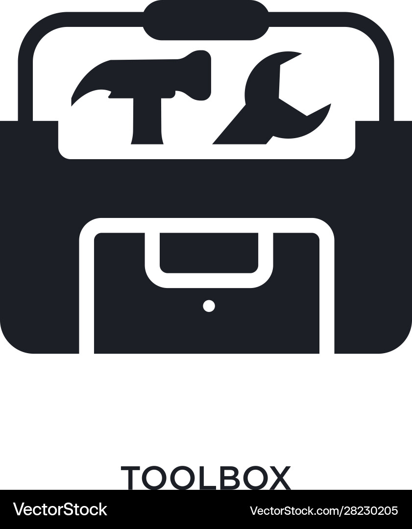 Toolbox isolated icon simple element from Toolbox isolated icon simple element from vector image